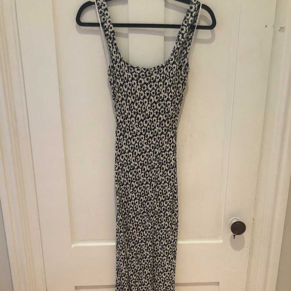 Black and White Floral Dress